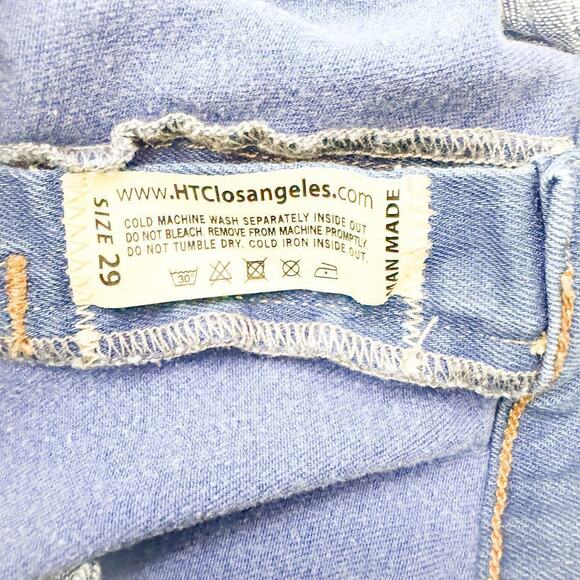 Hollywood Trading Company HTC Skinny Denim Jeans Size 29 Italy - Picture 6 of 9